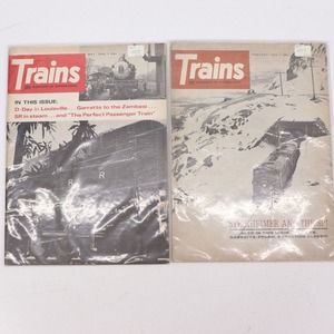 Trains Magazine 1966 Lot of 2